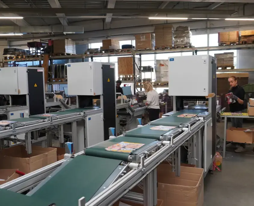 A row of HS Returns machines at Cargoe