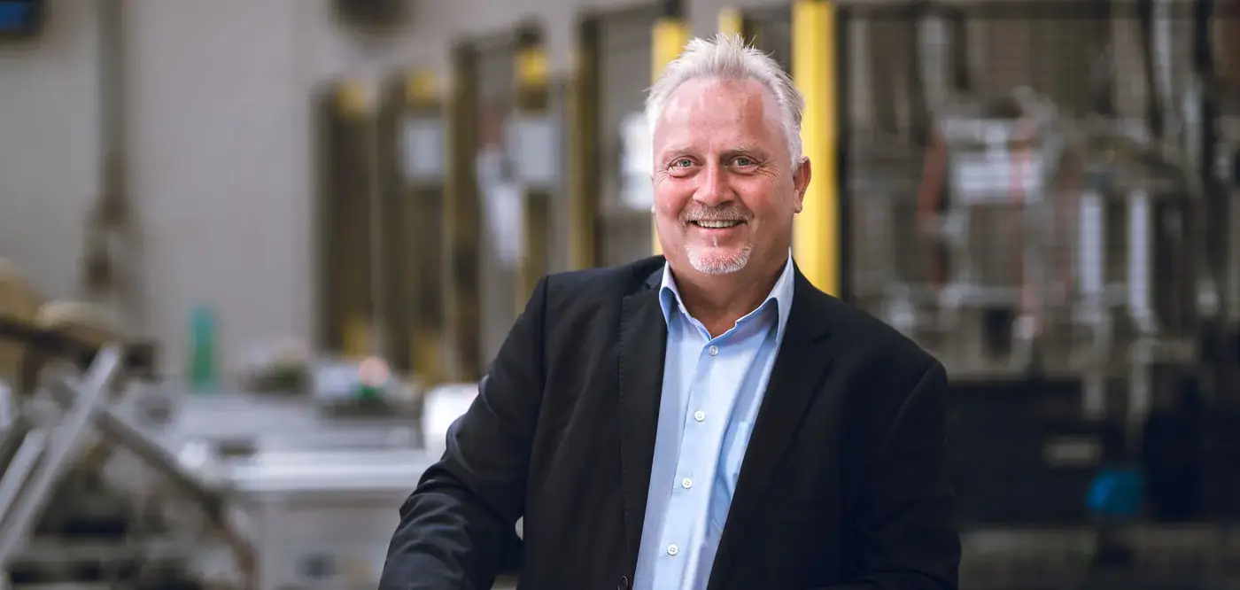 Kim Larsen, CEO of UBD, in the UBD distribution centre